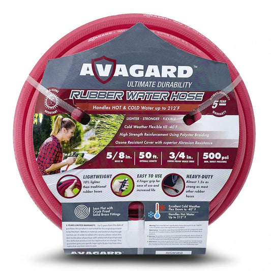 avgard 5/8" rubber Garden water Hose 