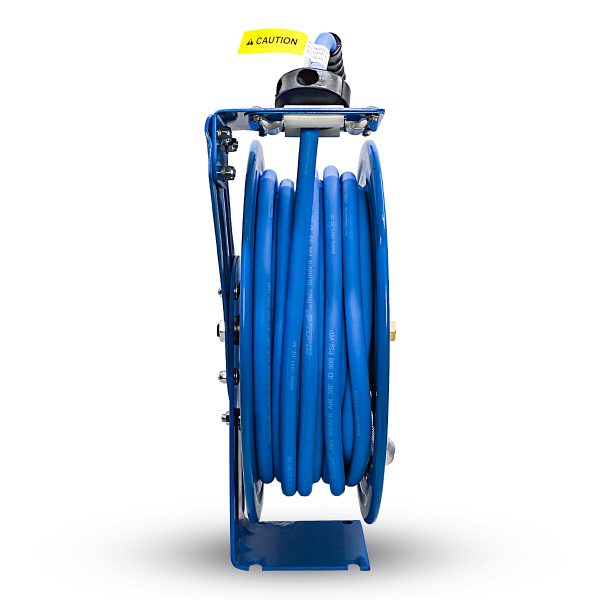 BluBird Air Hose Reel 1/2" x 50' Retractable Steel Construction with Rubber Hose 300 PSI
