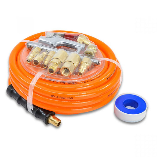 Avagard 3/8" x 50' Air Hose and Accessories Kit Combo with Free Storage Bag